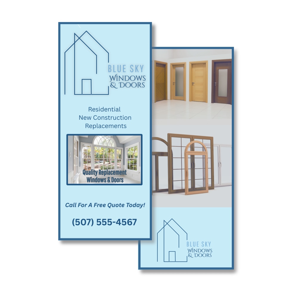 Custom Printed Full-Color Rack Cards, 3-1/2" x 8-1/2",
