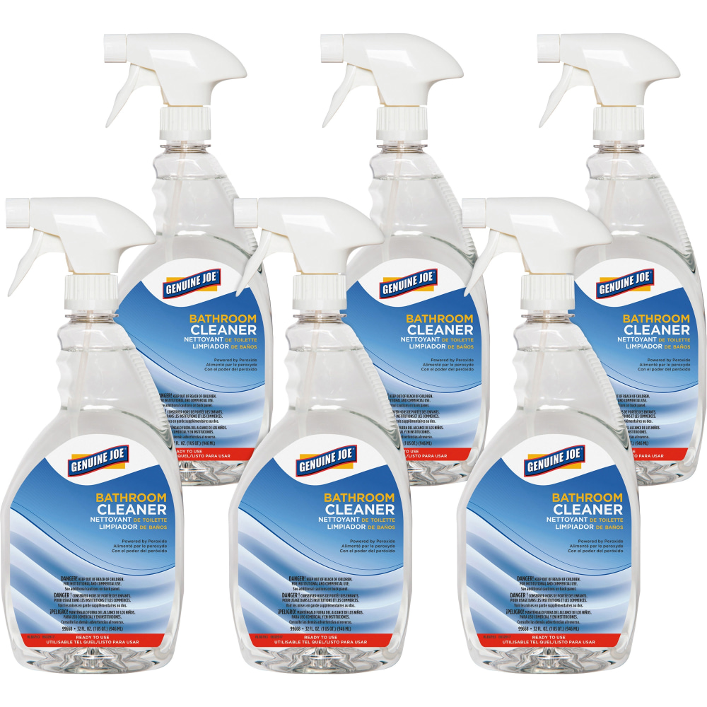 Genuine Joe Peroxide-Powered Bathroom Cleaner - Ready-To-Use -