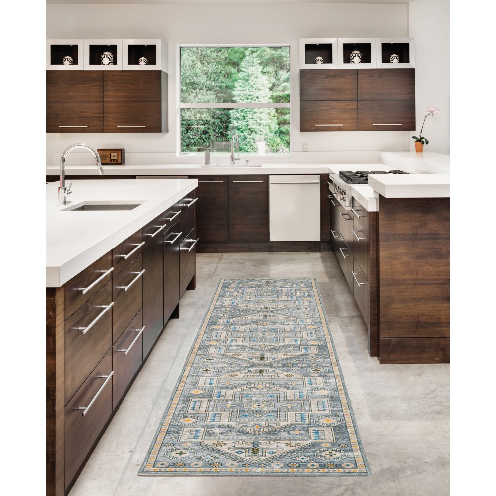 Linon Washable Indoor Rug, Runa, 2&#x27; x 8&#x27;,