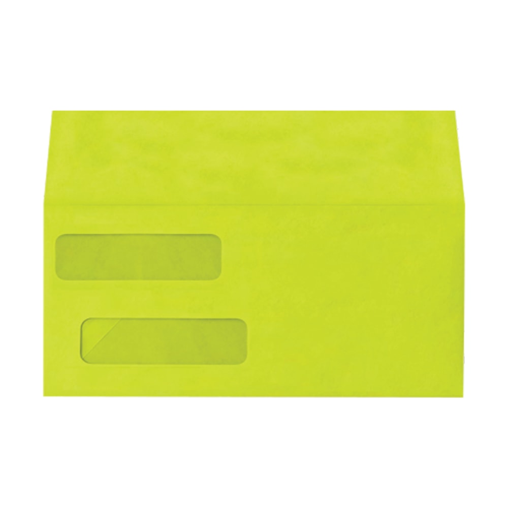 LUX #10 Invoice Envelopes, Double-Window, Peel & Press