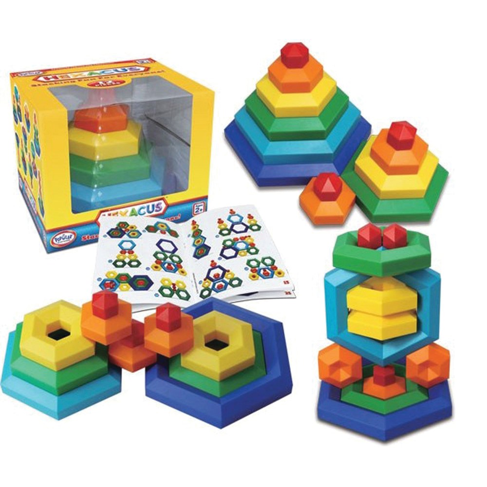 Popular Playthings Hexacus Stacking Game, Grades Pre-K To