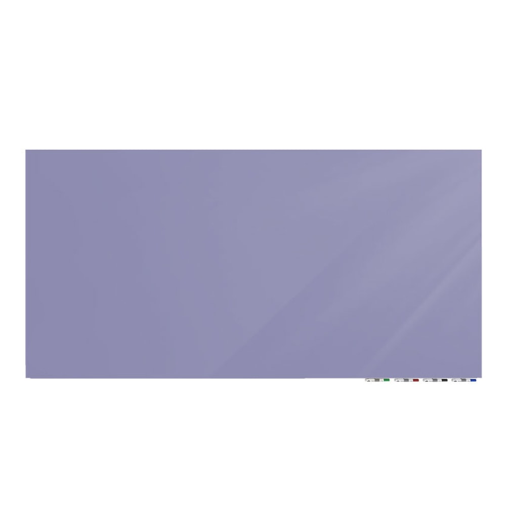 Ghent Aria Low Profile Magnetic Dry-Erase Whiteboard, Glass,
