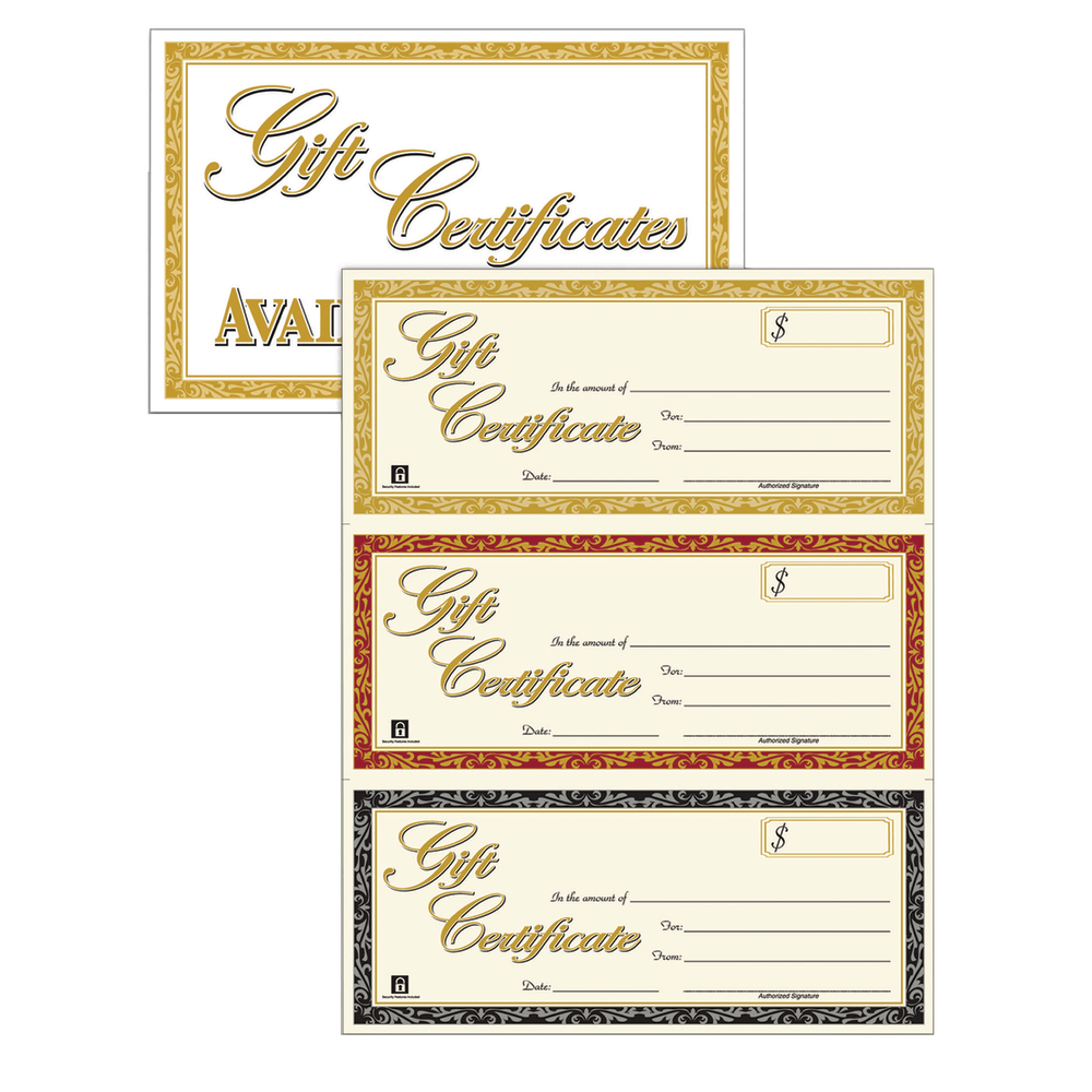 Adams® Gift Certificates Kit, Pack Of 30 Certificates