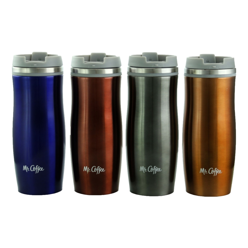 Mr. Coffee Kendrick 4-Piece Thermal Travel Tumbler Set,