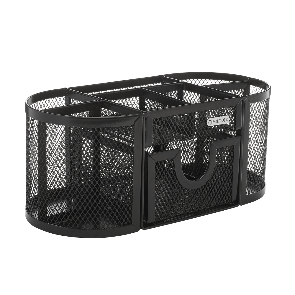 Rolodex® Mesh Oval Pencil Cup And Organizer, 3