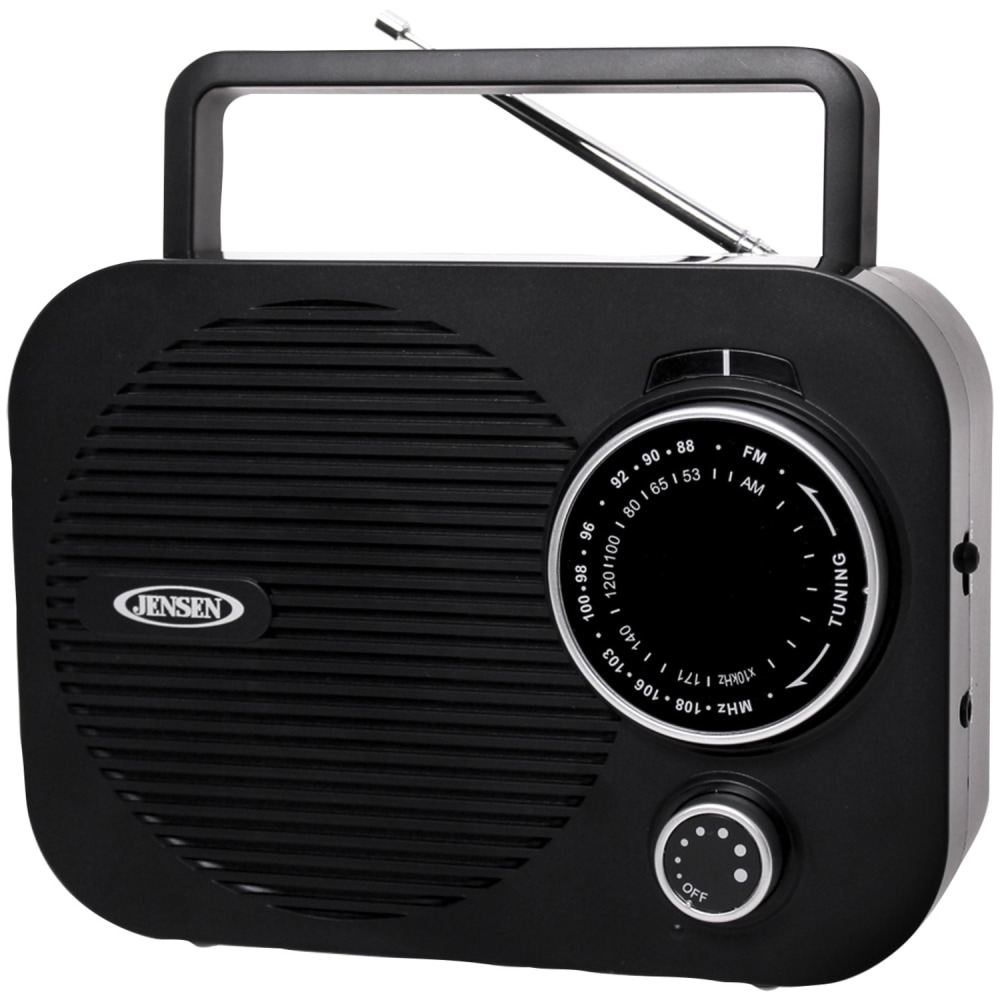 JENSEN MR-550 Portable AM/FM Radio With Telescoping Antenna,