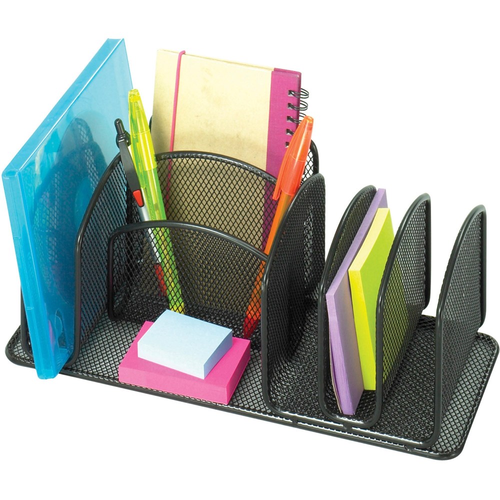Safco® Onyx Deluxe Steel Desktop Organizer, 12 5/8"H