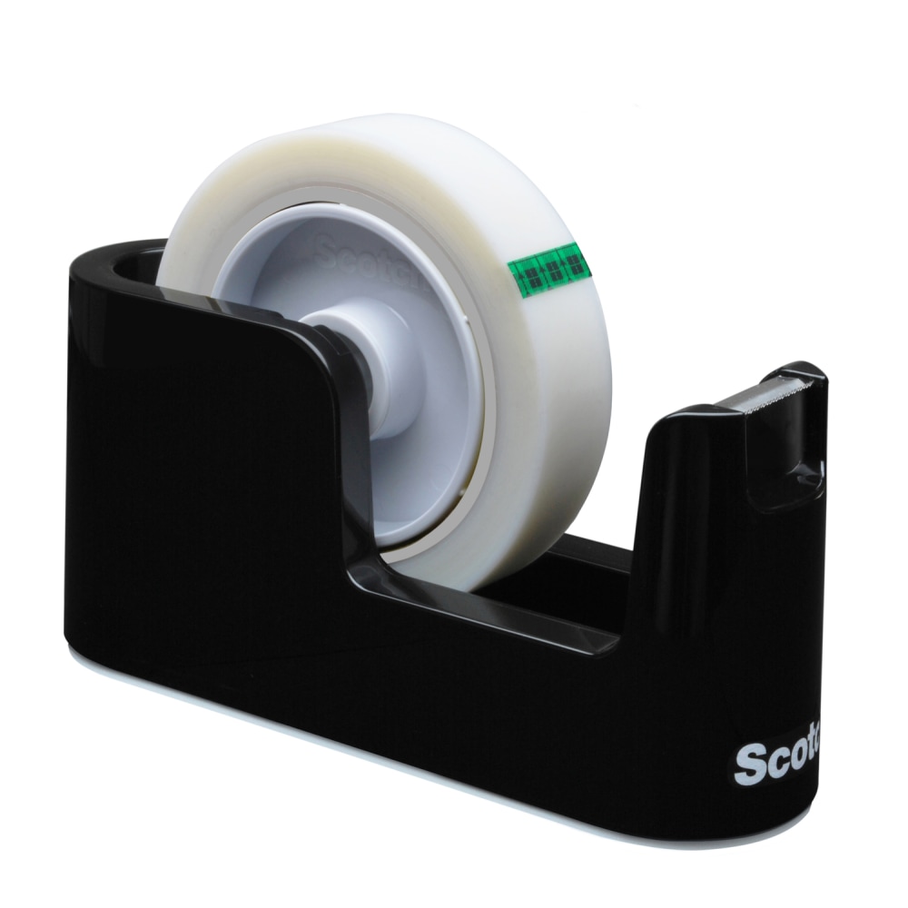 Scotch® Tape Dispenser, 3" to 1" Core, Black