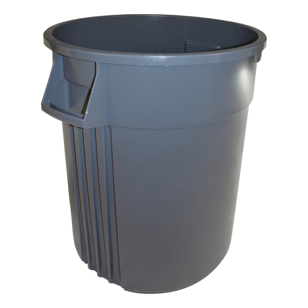 Genuine Joe Gator Round Molded Rubber Waste Container,