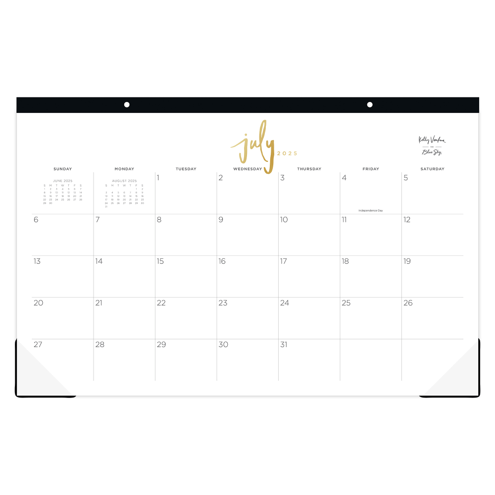 2025-2026 Blue Sky Monthly Desk Pad Planning Calendar,