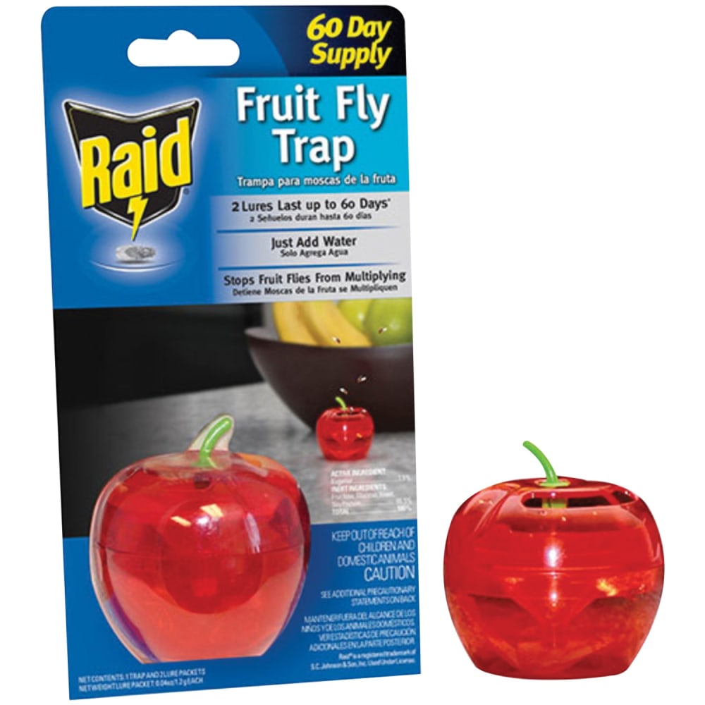 Raid Apple Fruit Fly Traps, 2.4 Oz, Pack