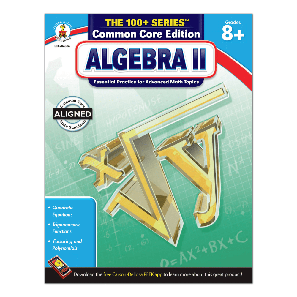 Carson-Dellosa The 100+ Series Algebra II, Grades 8+