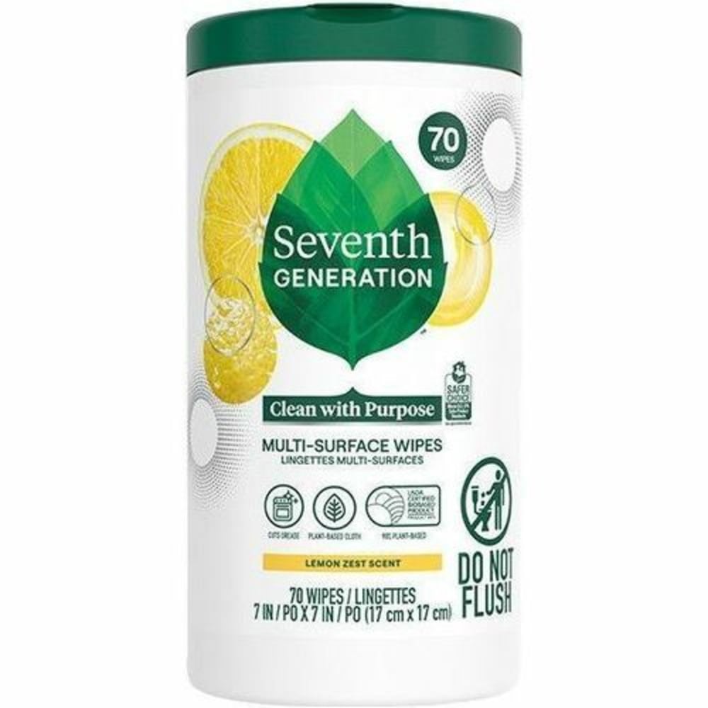 Seventh Generation Multipurpose Wipes - Lemon Zest Scent