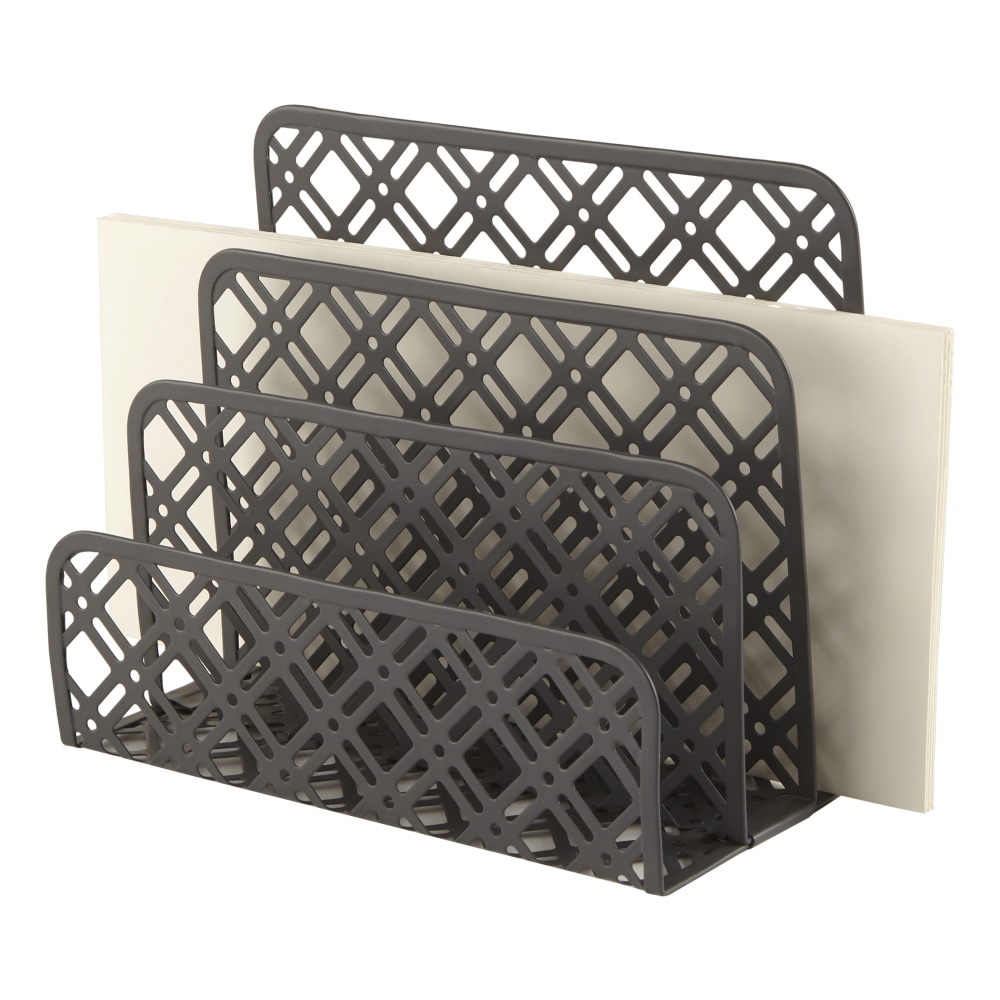 Realspace® Streya Cut-Metal Letter Sorter, 5-1/2"H x