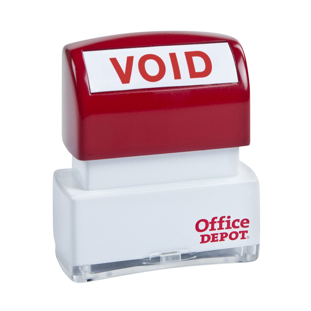 Office Depot® Brand Pre-Inked Message Stamp, "Void",