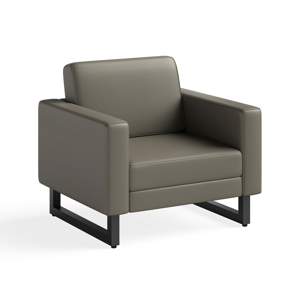 Safco® Mirella Lounge Chair, Gray/Black