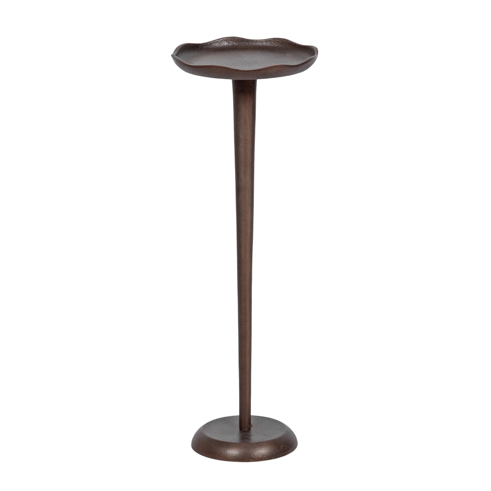 Kate and Laurel Alessia Aluminum Round Drink Table,