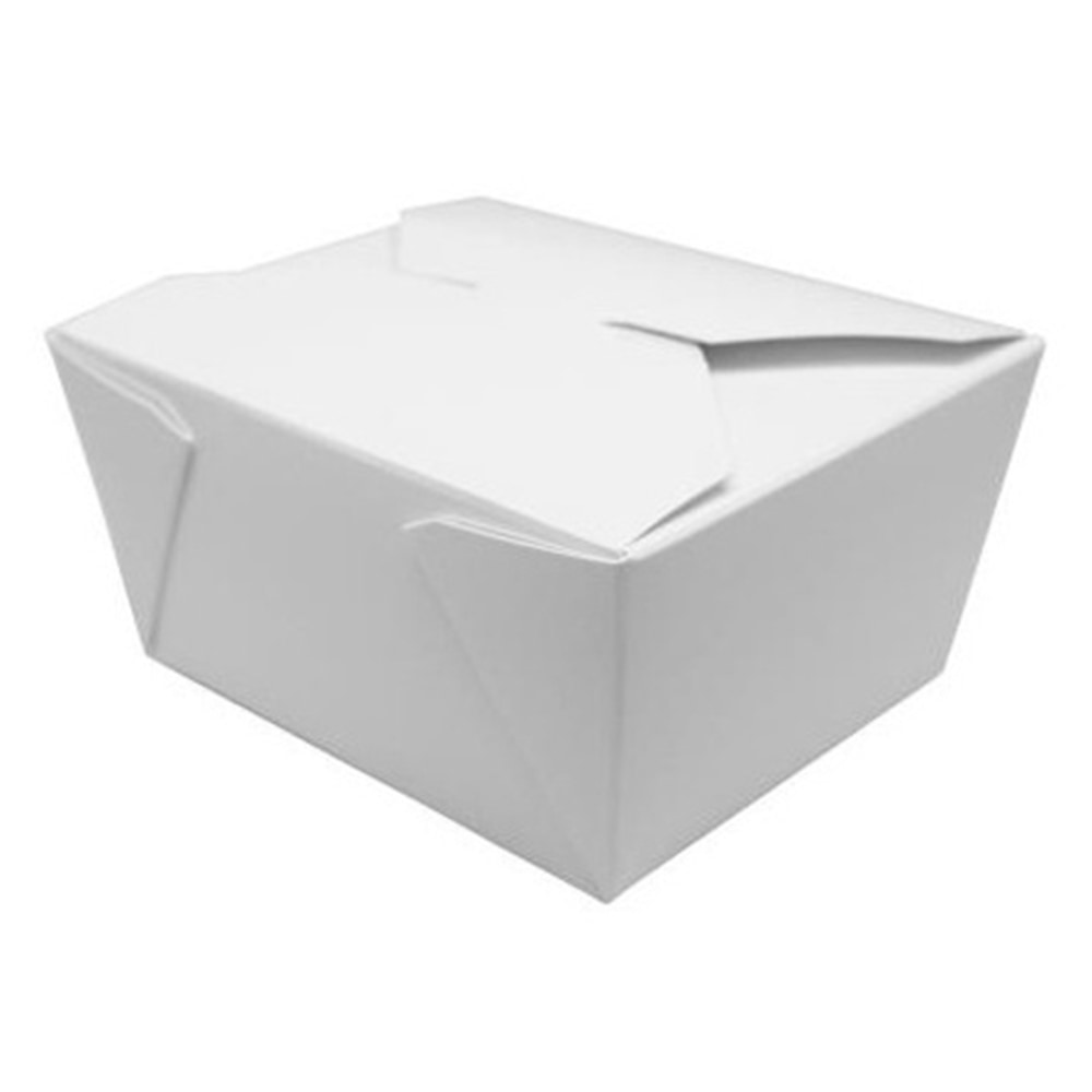 Karat Fold-To-Go Boxes, 30 Oz, White, Case Of