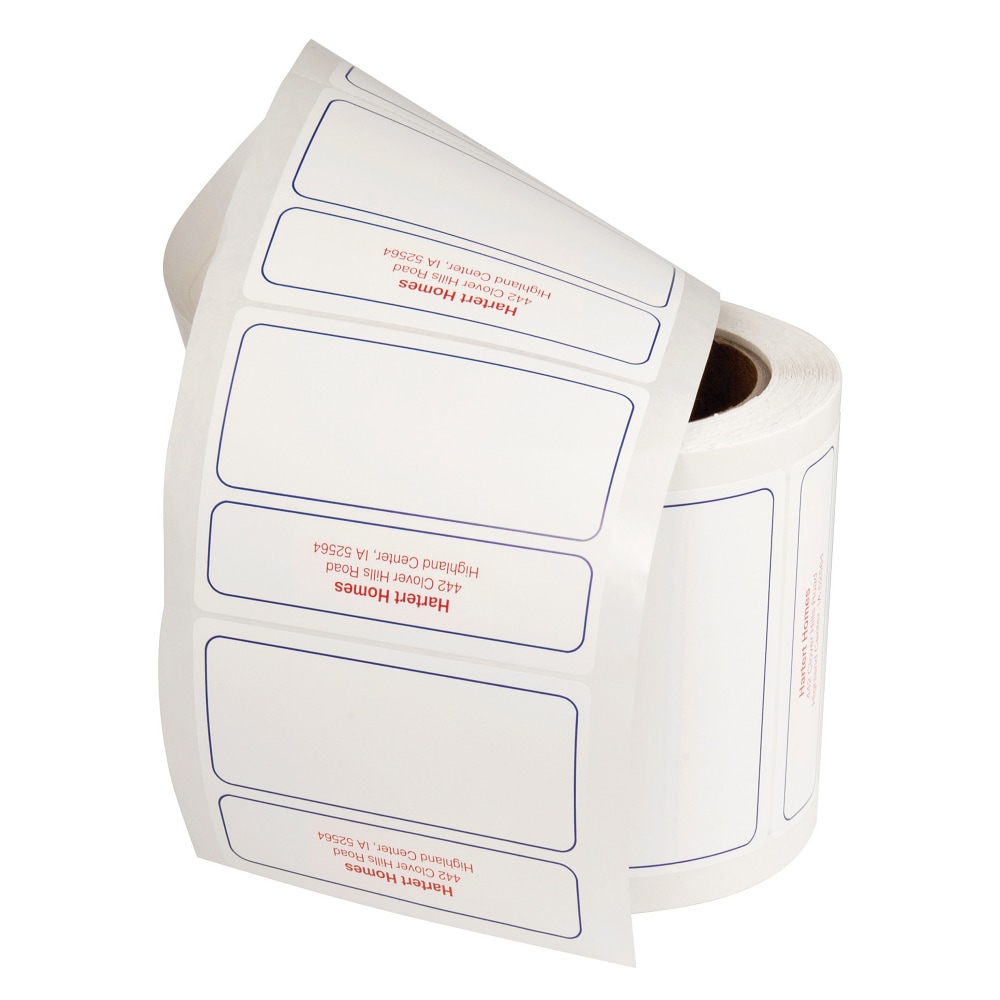Custom 1-Color Designer Mailing Labels, 2-15/16" x 4",