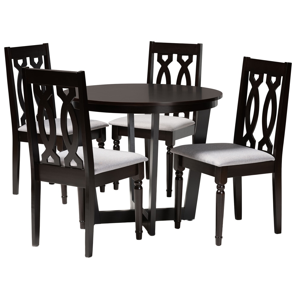 Baxton Studio Julie 5-Piece Dining Set, 29-15/16"H x