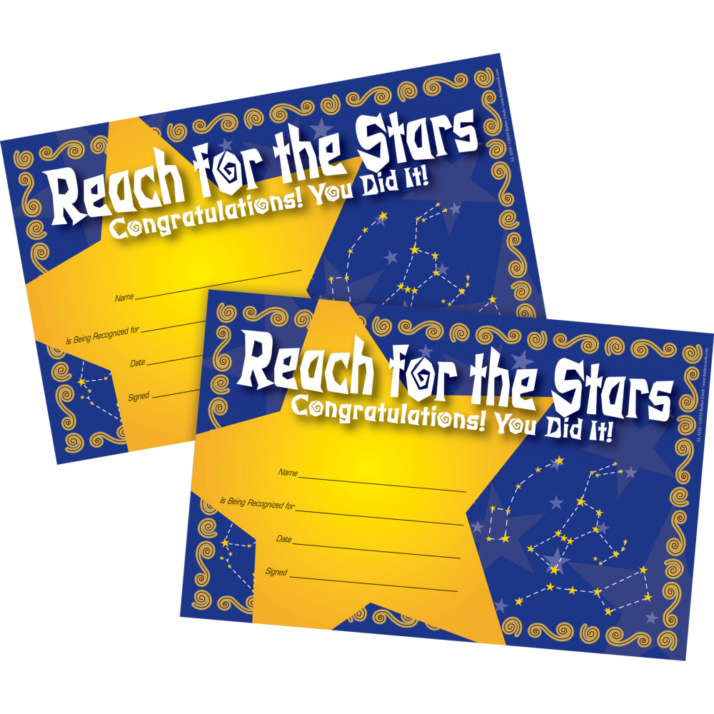 Barker Creek Awards, 8-1/2" x 5-1/2", Reach For