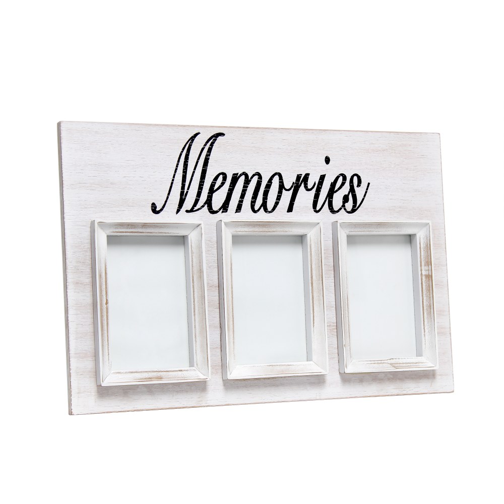 Elegant Designs 3-Photo Collage Picture Frame, 12" x