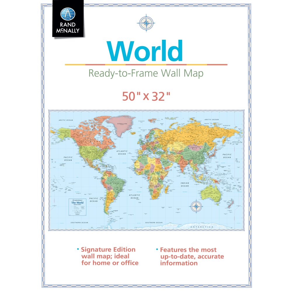 Rand McNally Paper Signature World Folded Wall Map