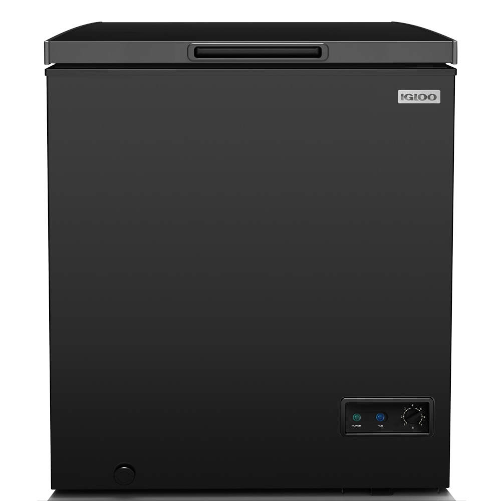 Igloo Upright Chest Freezer, 5.0 Cu. Ft., Black