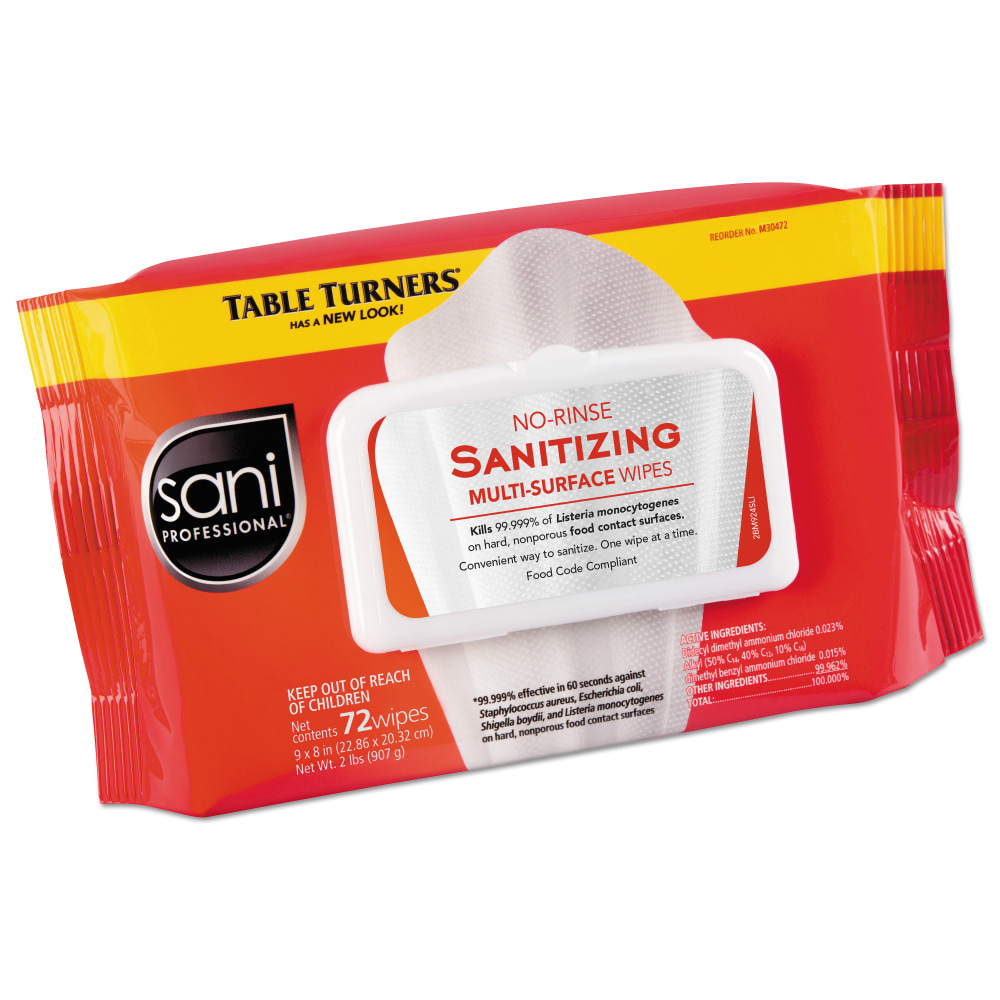 Sani Professional® Table Turners® No-Rinse Sanitizing