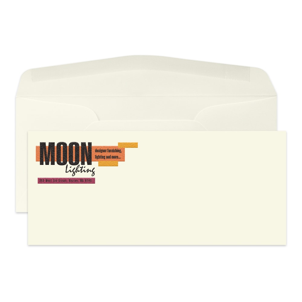 Custom #10 Full Color Raised Print Stationery Envelopes