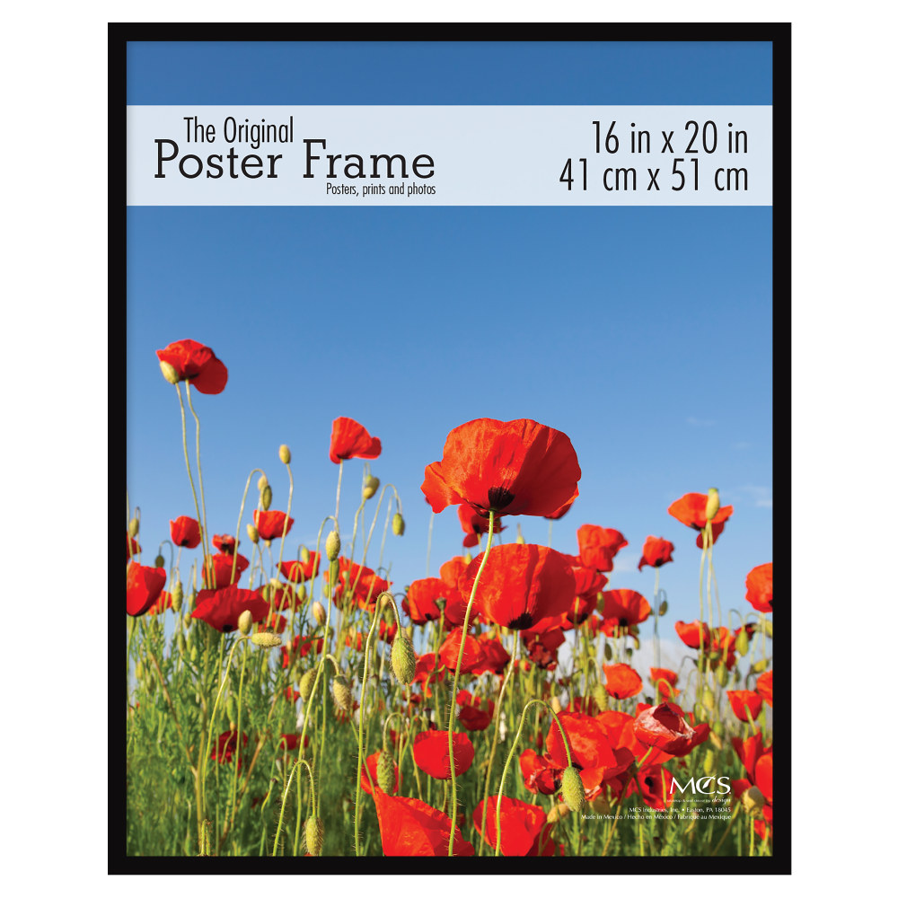 MCS Original Poster Frame, 16" x 20", Black