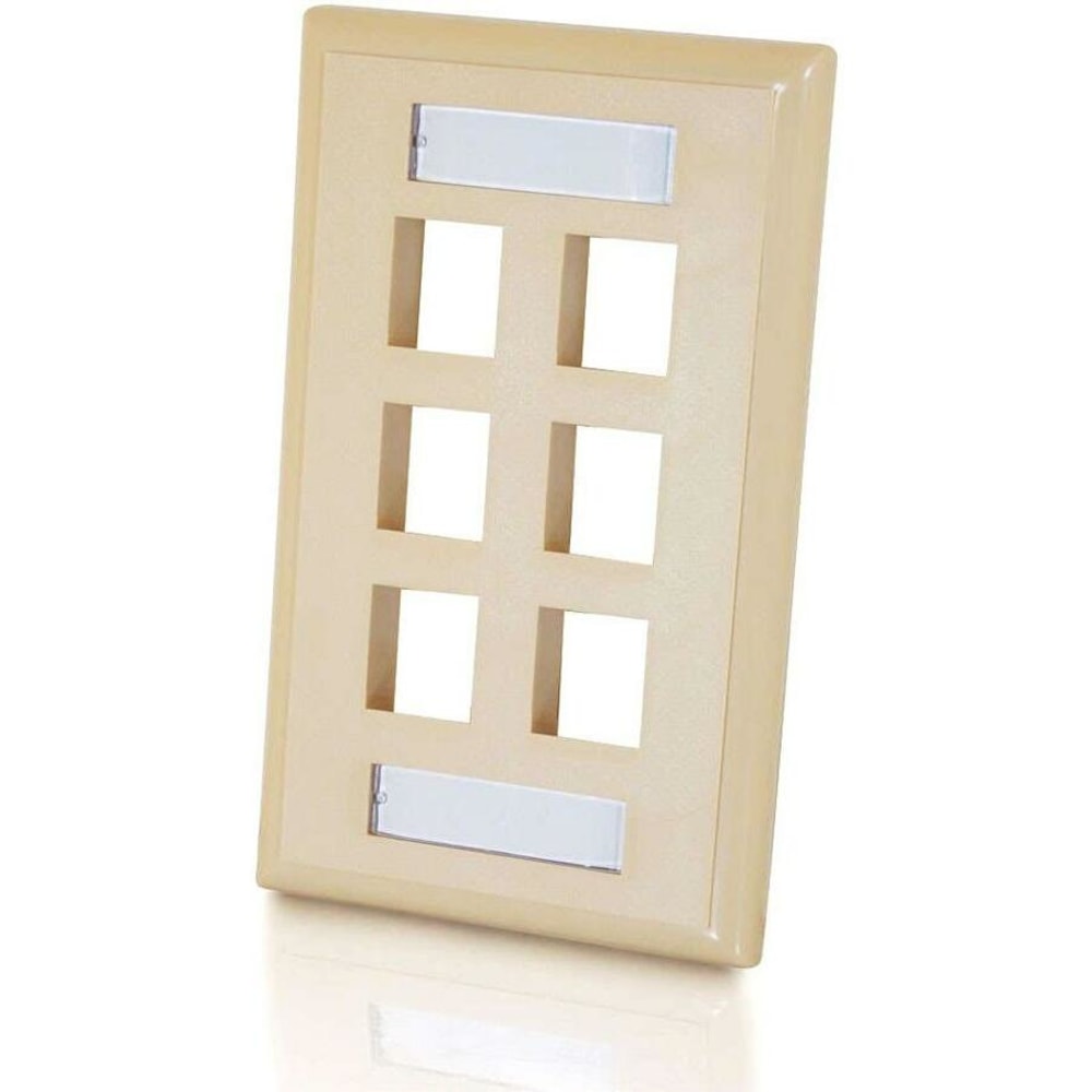 C2G Premise Plus Multimedia Keystone Wall Plate -