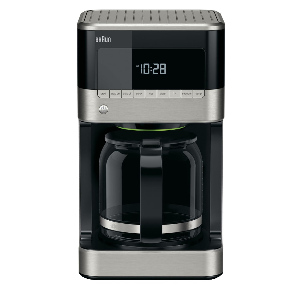 Braun BrewSense 12-Cup Programmable Coffeemaker, Black/Stainless