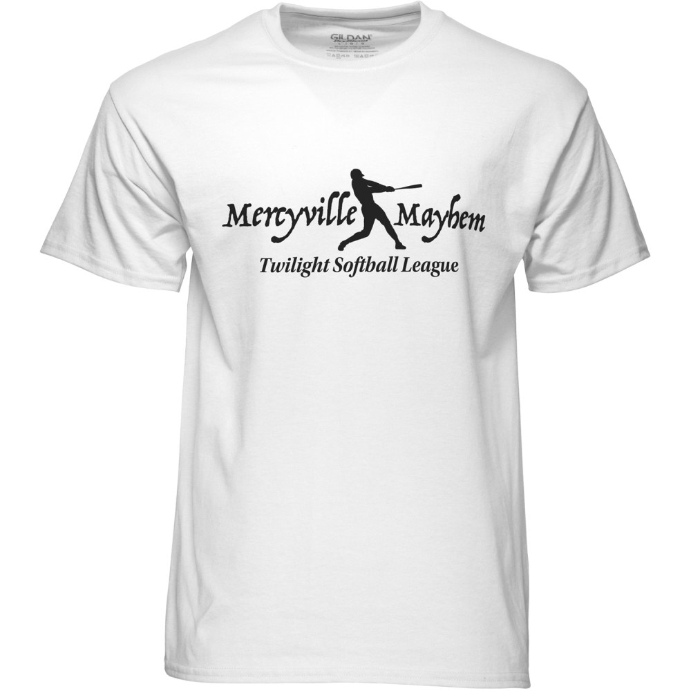 Screened 50/50 T-Shirt, White