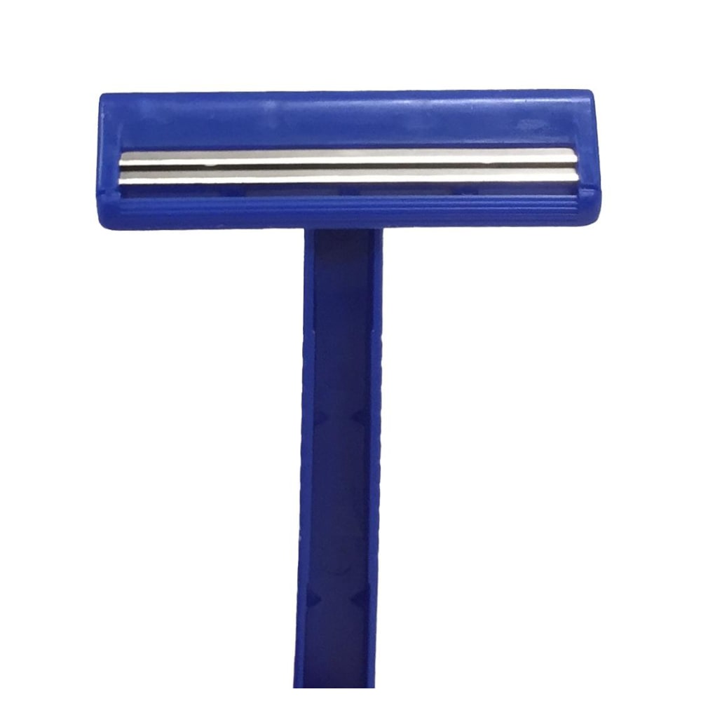 Medline Double-Blade Facial Razors, Pack Of 50