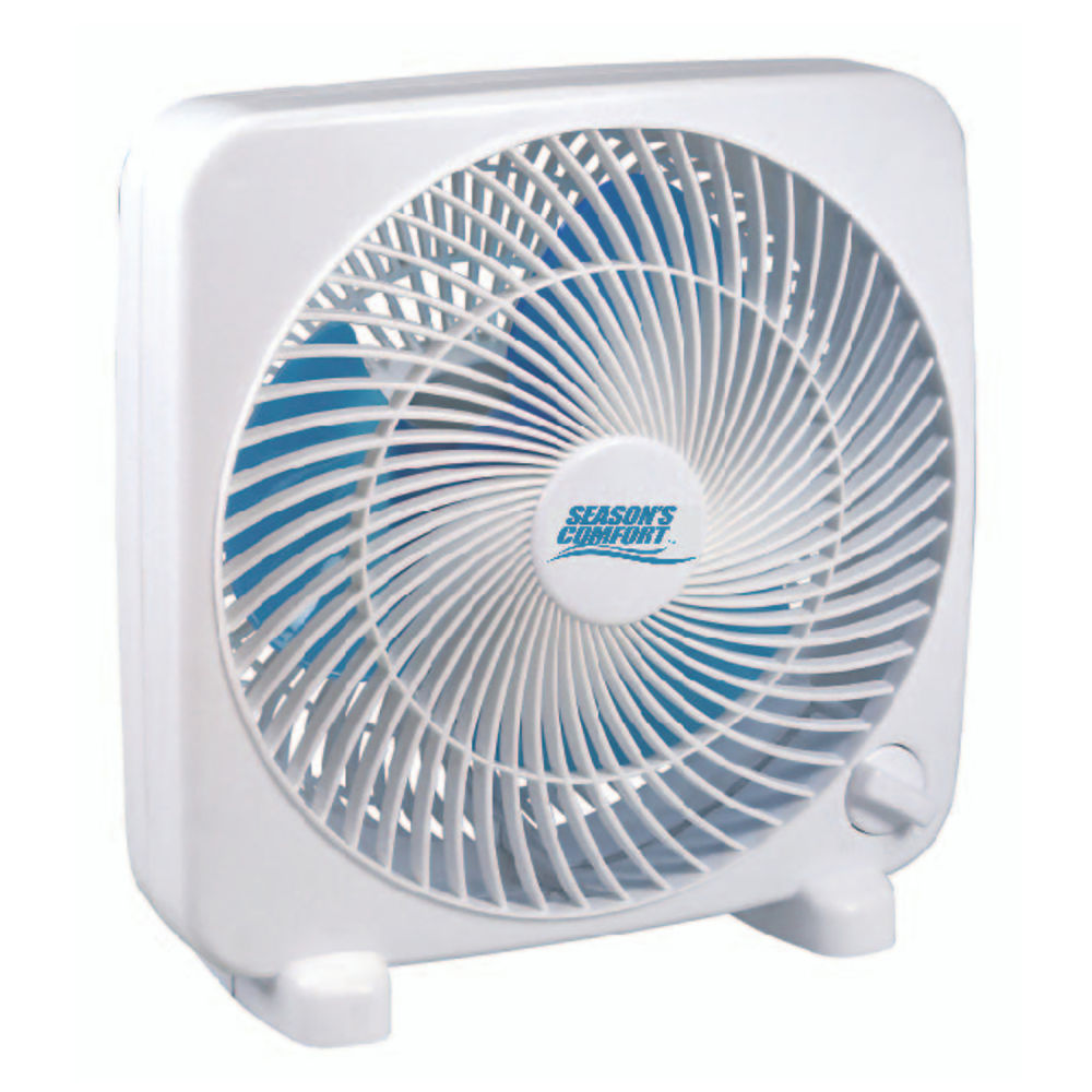 Seasons Comfort™ 3-Speed Personal Box Fan, 9-In., White