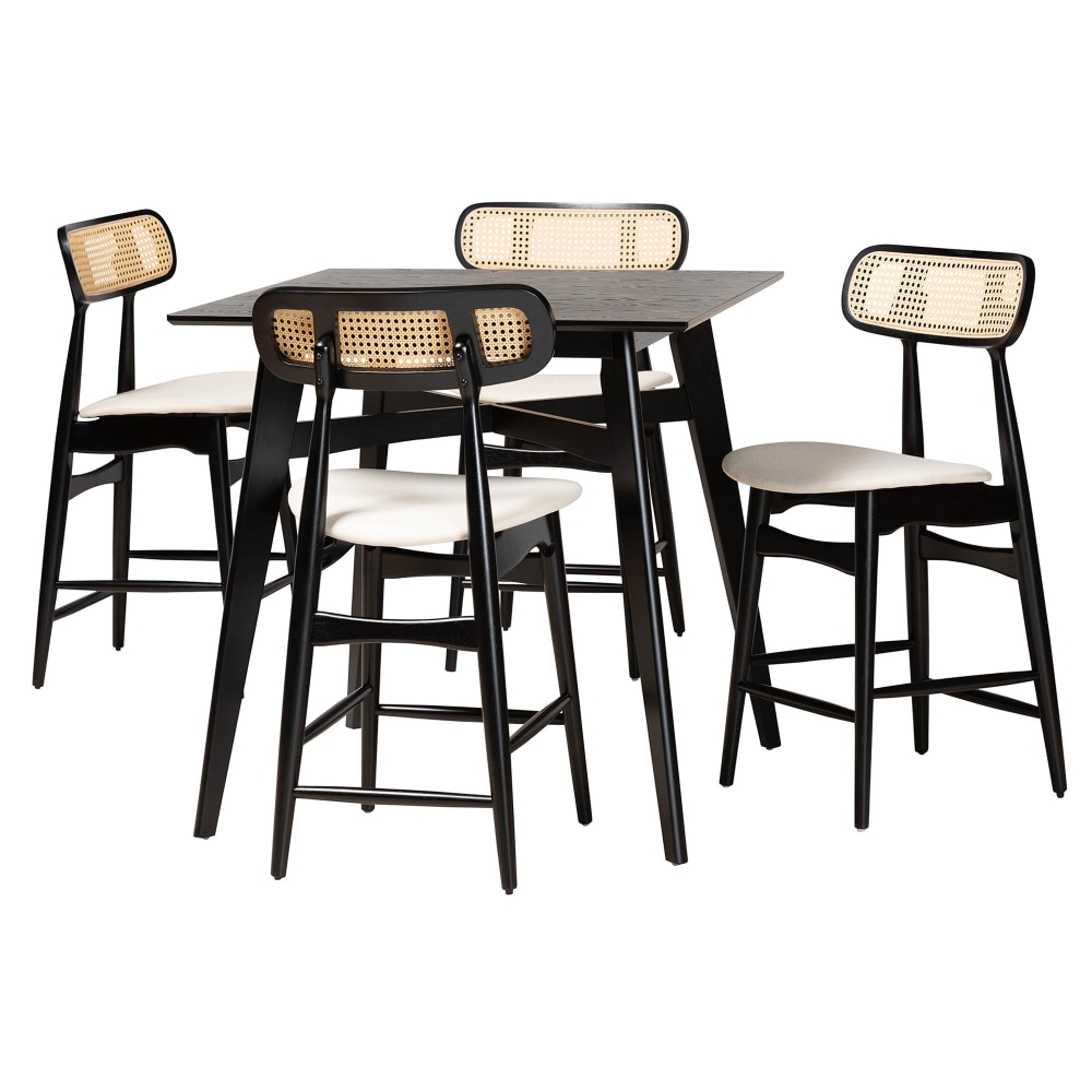 Baxton Studio Tarana 5-Piece Pub Set, 36”H x