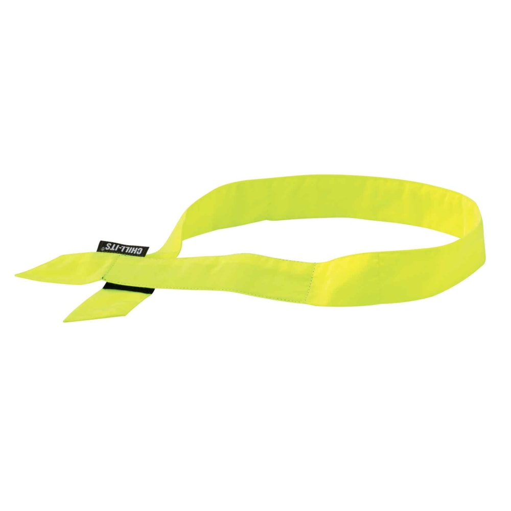 Ergodyne Chill-Its 6705 Evaporative Cooling Bandanas, Lime, Pack