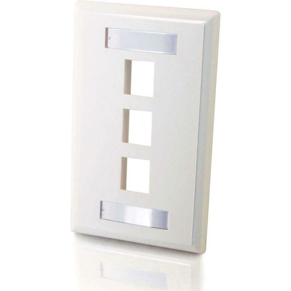 C2G Premise Plus Multimedia Keystone Wall Plate -
