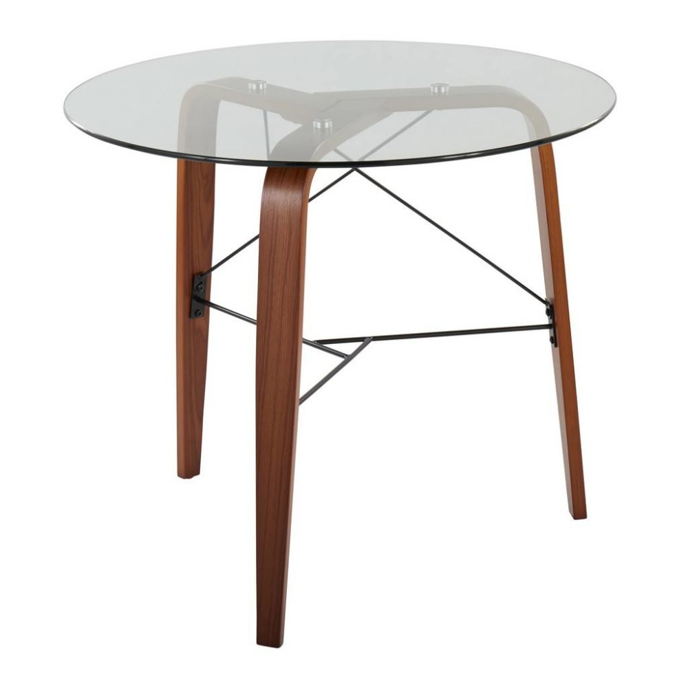 LumiSource Trilogy Contemporary Round Dinette Table,