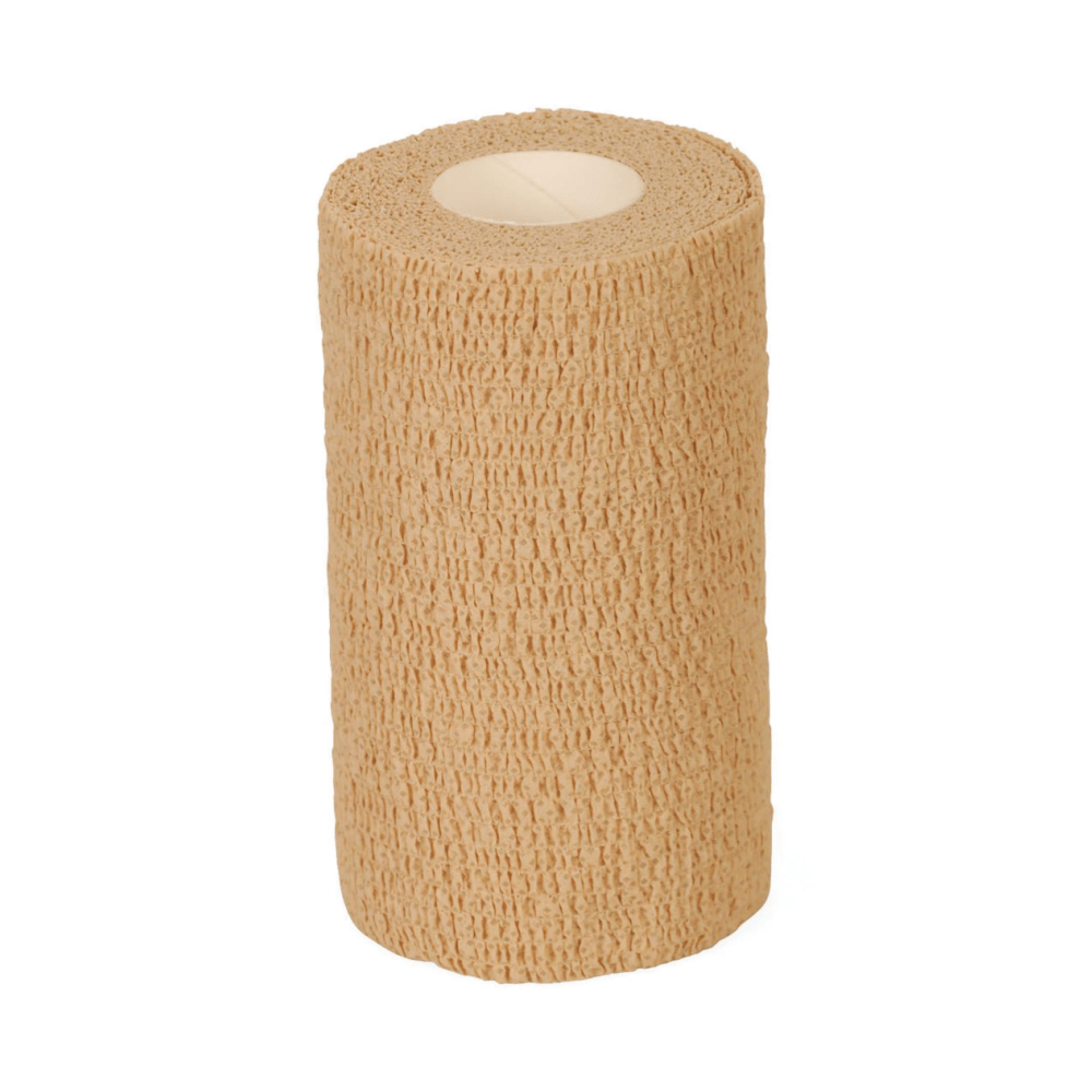 Medline Caring Non-Sterile Latex Self-Adherent Wraps, 1" x