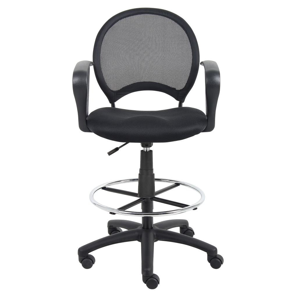 Boss Office Products Mesh Drafting Stool With Loop