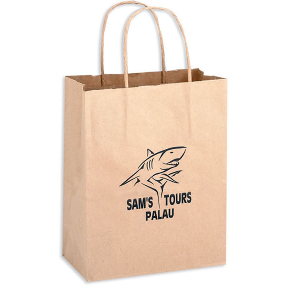 Large Kraft Paper Shopping Bag, 13"H x 10"W