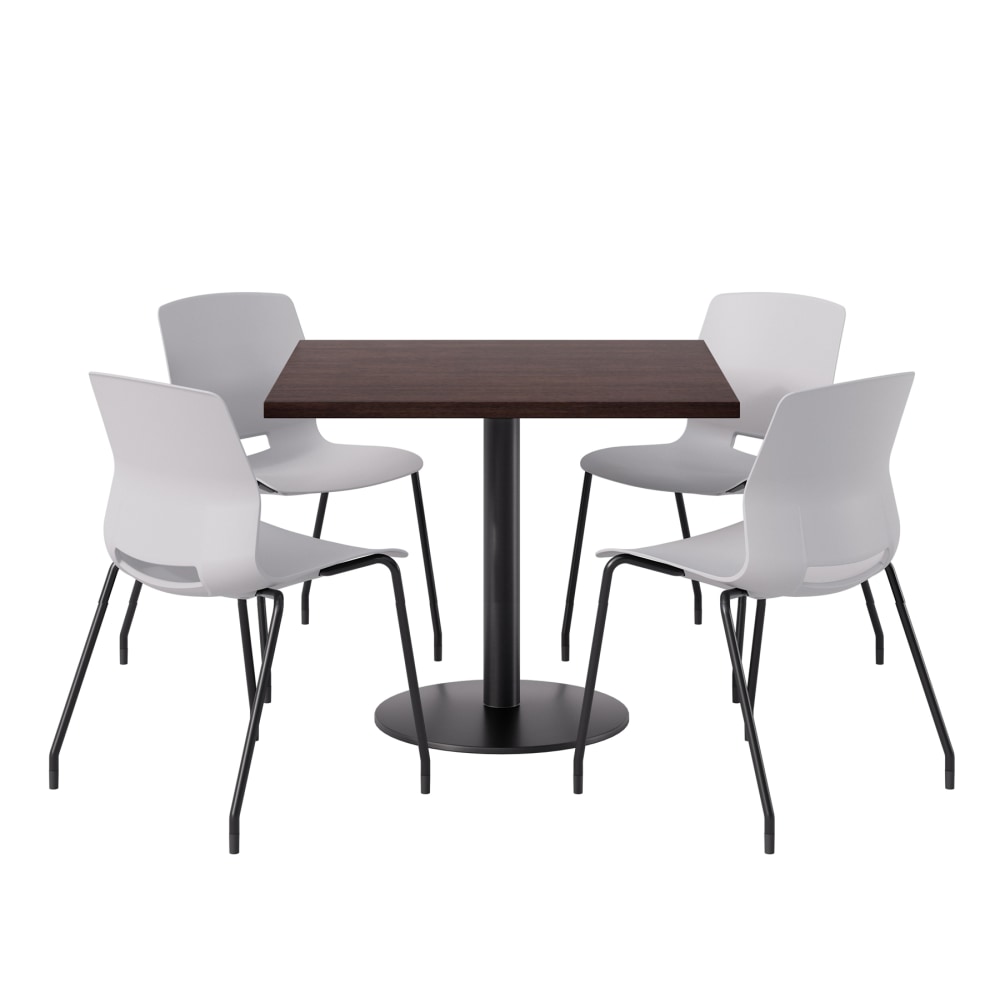 KFI Studios Proof Cafe Pedestal Table With Imme