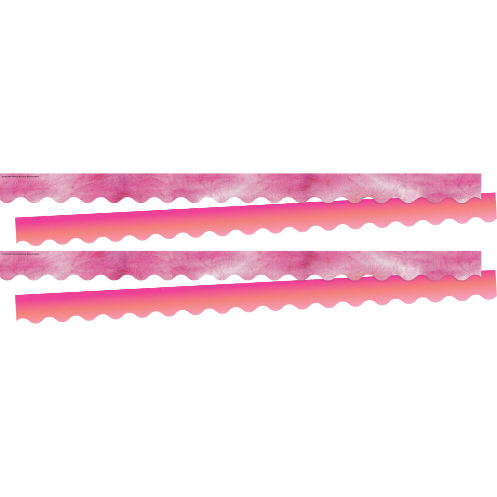 Barker Creek Double-Sided Scalloped-Edge Border Strips, Pink