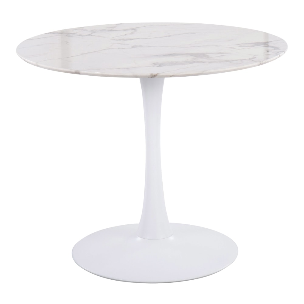 LumiSource Pebble Modern Table, 29-3/4”H x 36-1/4”W x