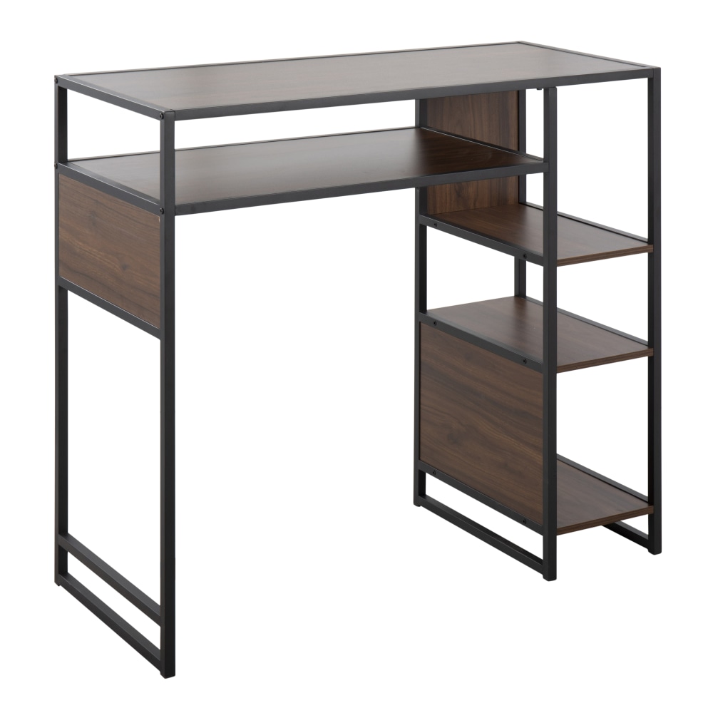 LumiSource Display Farmhouse Metal/Wood Bar-Height Table With