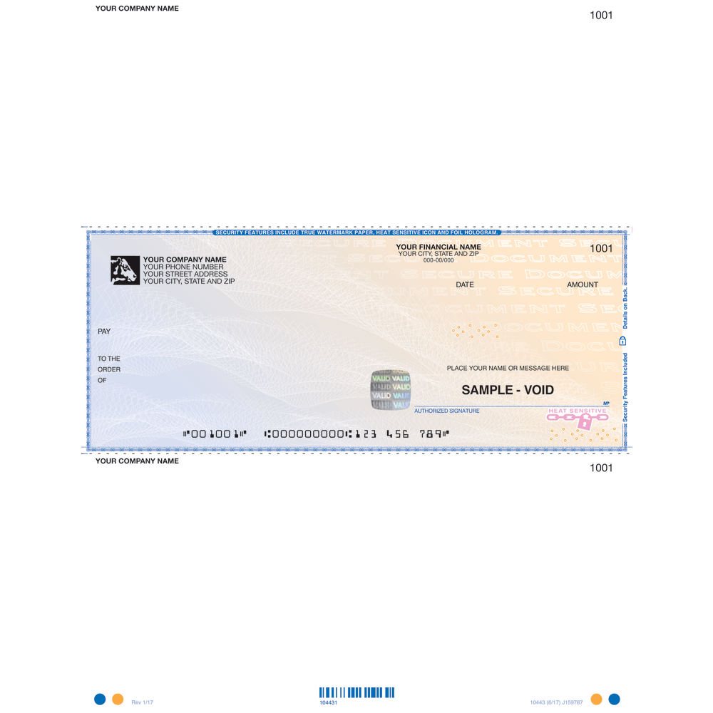 High Security Laser Multipurpose Voucher Checks For Sage
