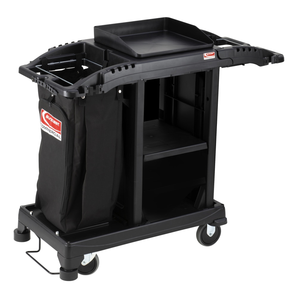 Suncast Commercial® Plastic Cart, Compact Housekeeping,