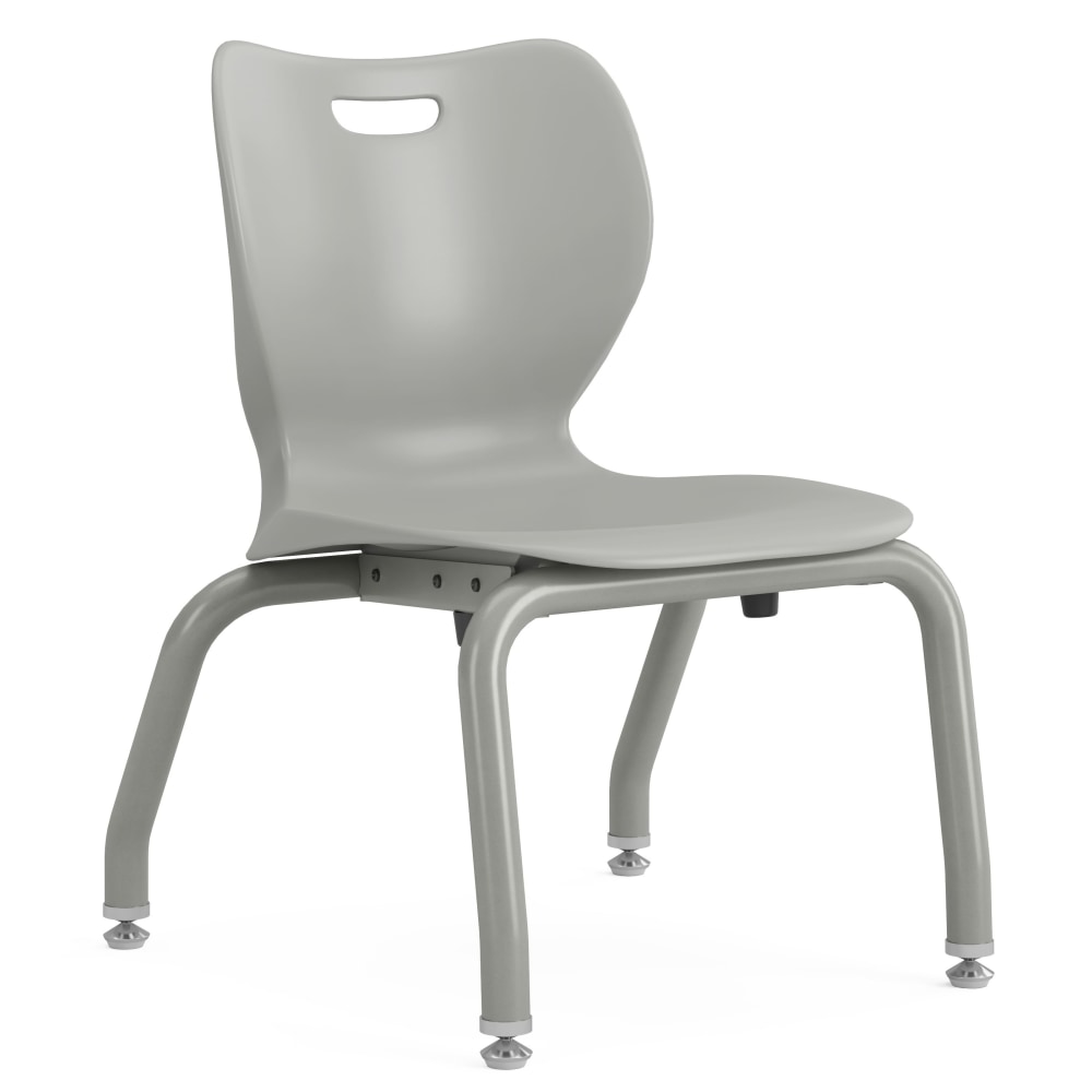 HON SmartLink 4-Leg Plastic Stackable Chairs, Platinum, Set